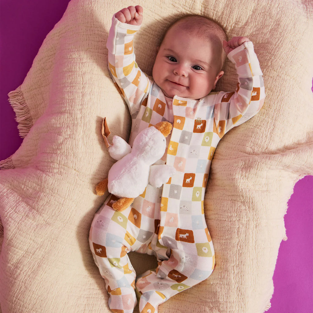 Checkmate Organic Cotton Magnetic Footie