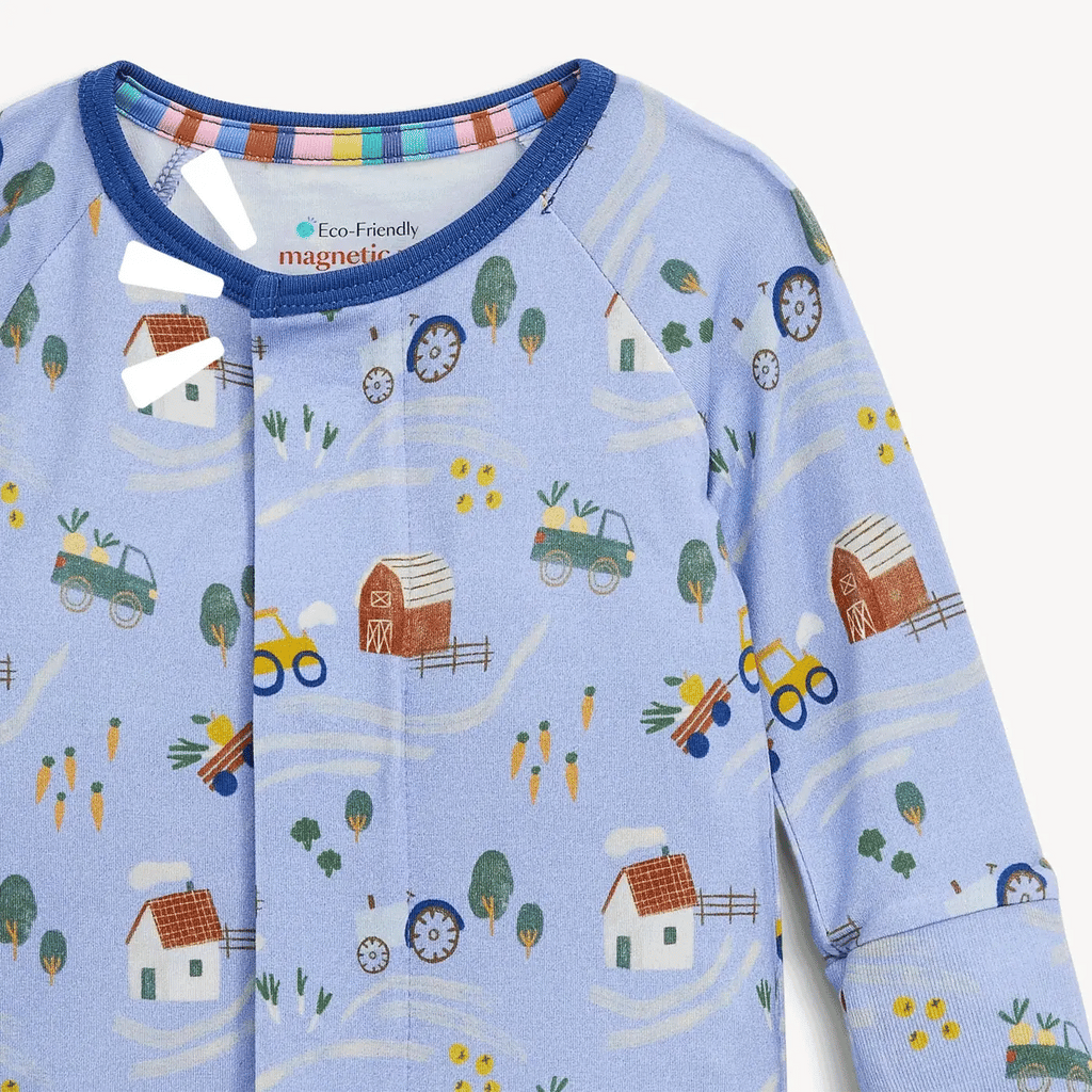 Farm To Cradle Modal Magnetic Footie