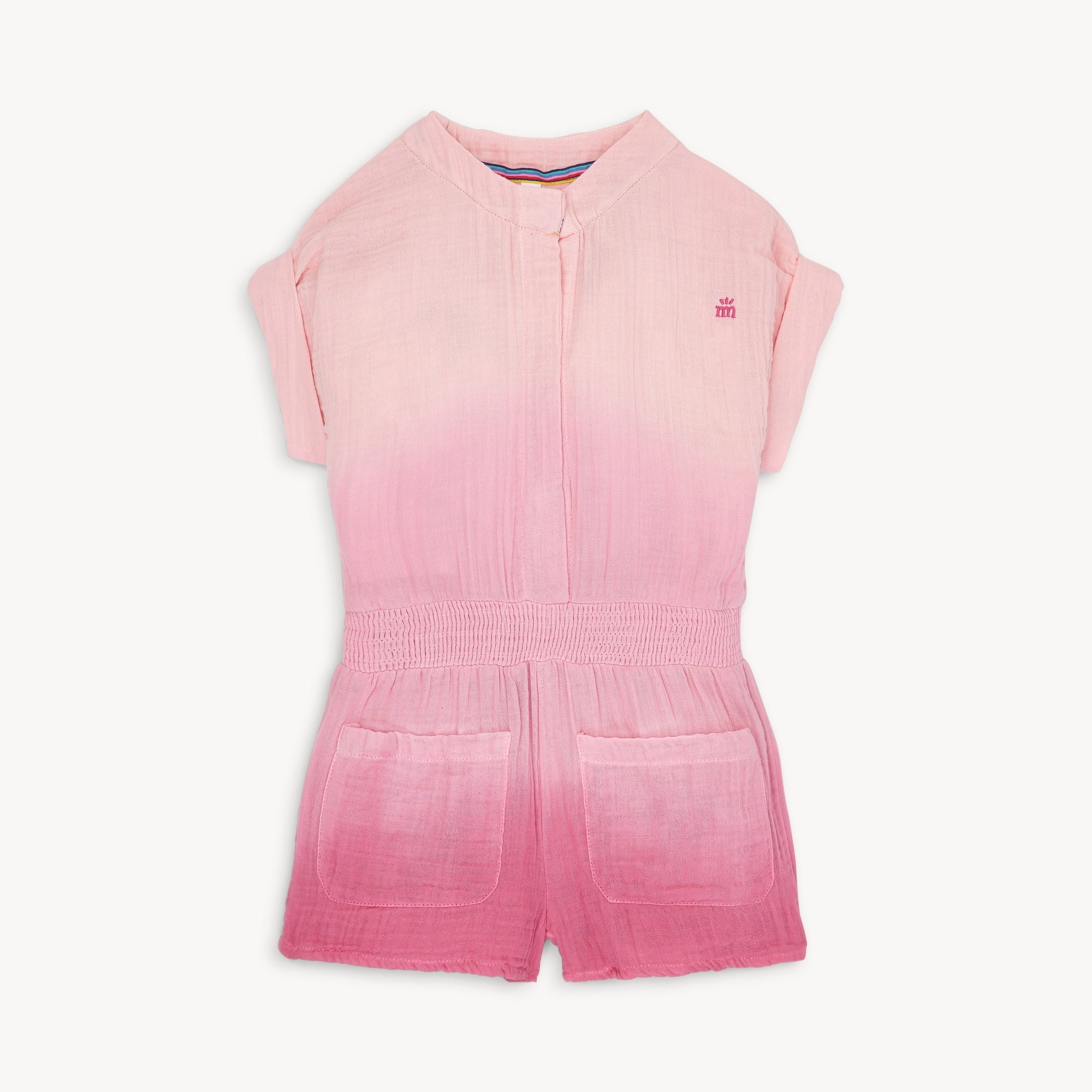 PINK OMBRE COTTON JUMPSUIT