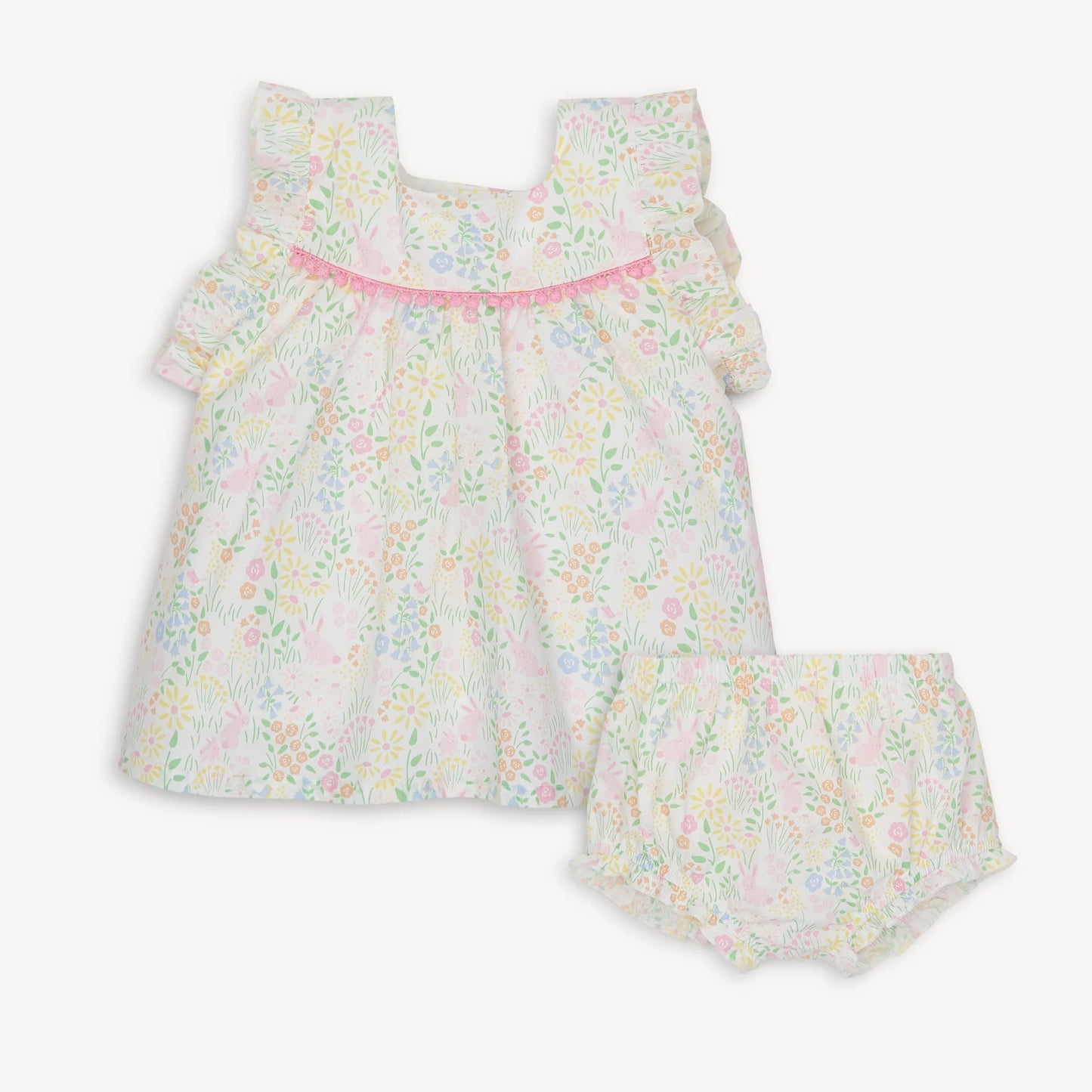 HOPPY GARDEN DRESS+DIAPER COVER SET