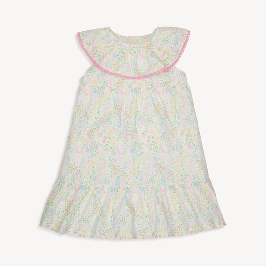 Hoppy garden cotton sleeveless dress