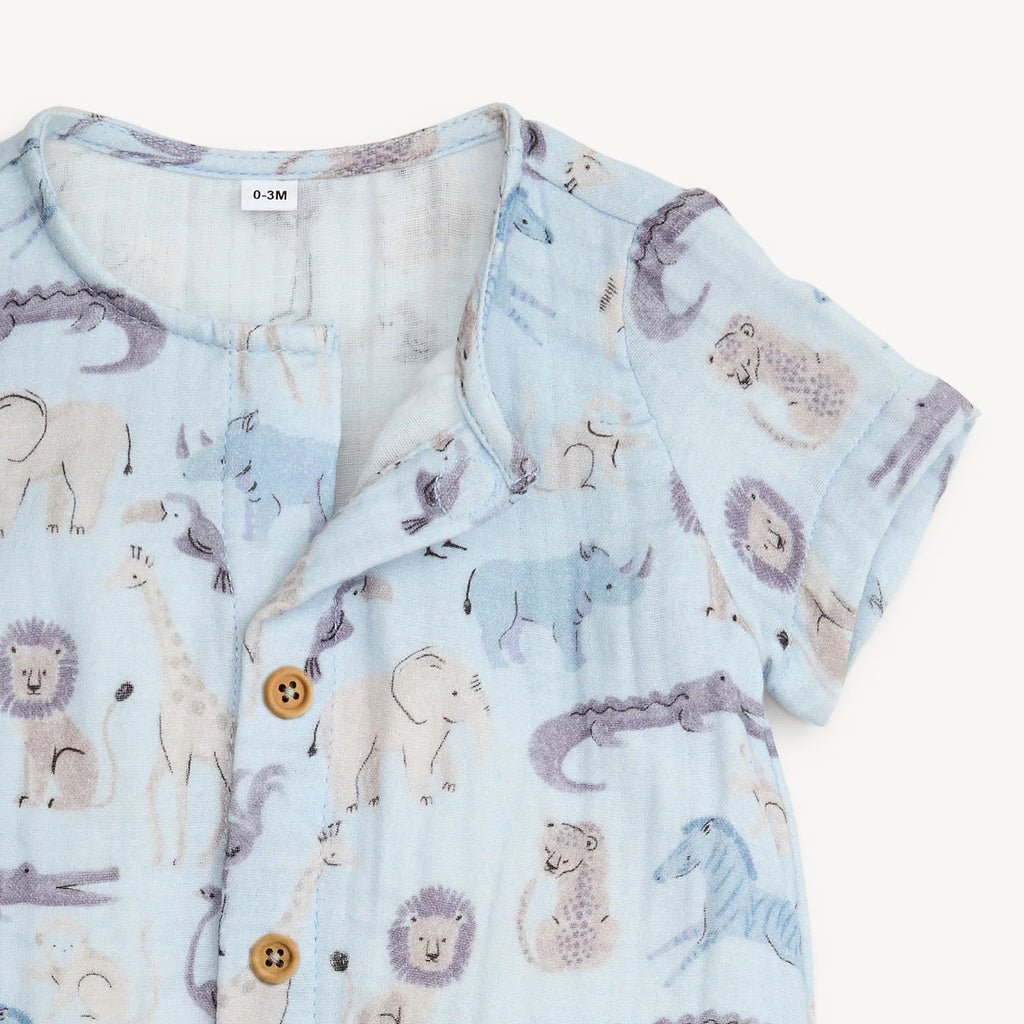 JUNGLE JAZZ COTTON ROMPER