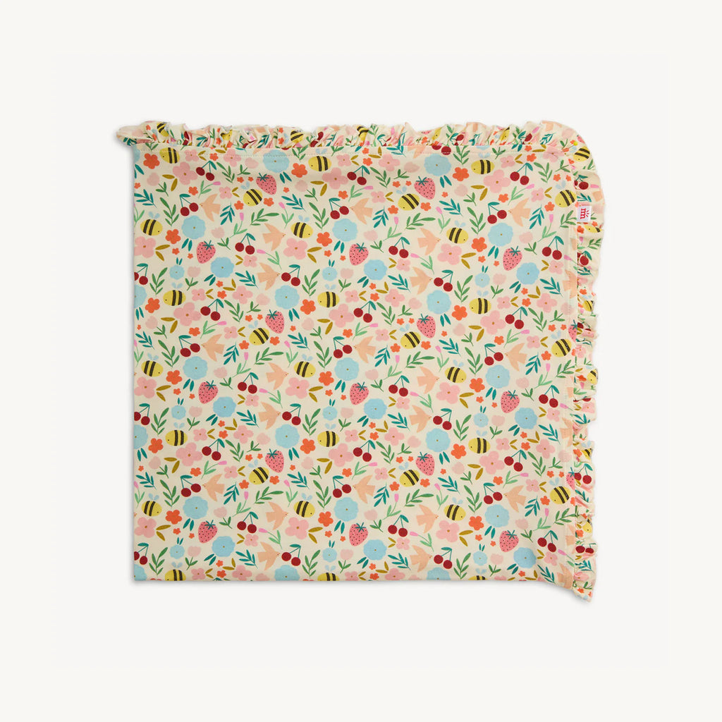 HONEY BLOSSOM MODAL RUFFLE BLANKET