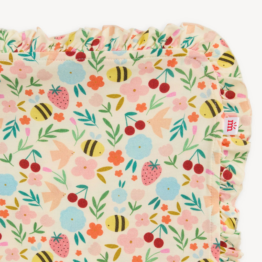 HONEY BLOSSOM MODAL RUFFLE BLANKET