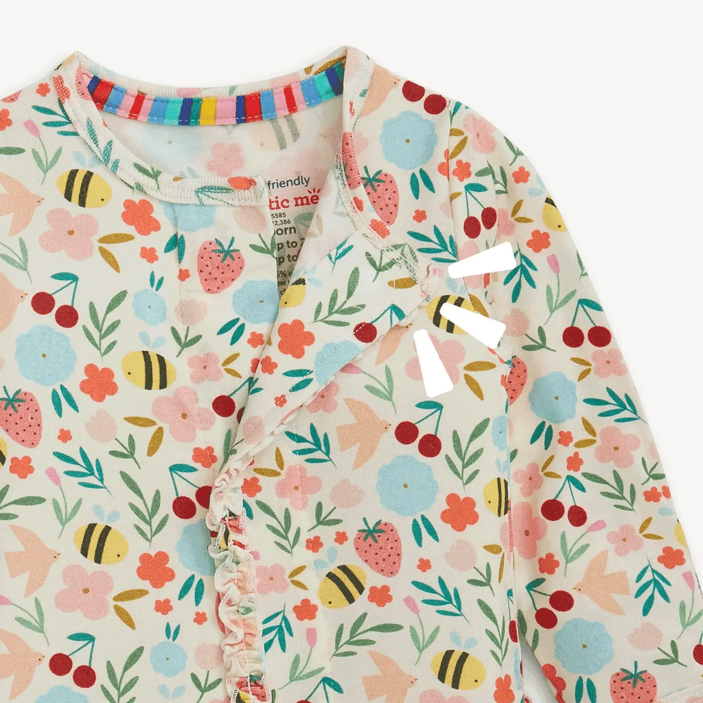 HONEY BLOSSOM MODAL MAGNETIC FOOTIE W RUFFLE