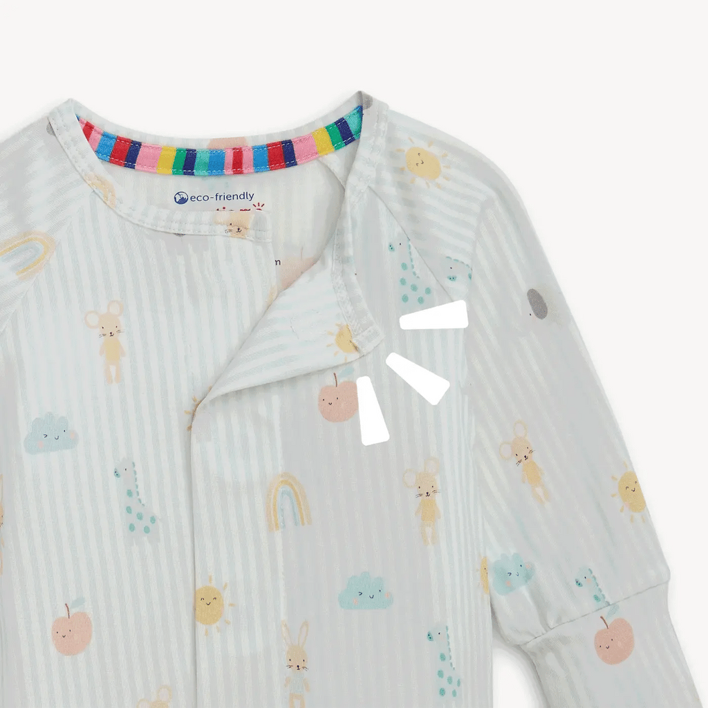 LULLABY SKY BL MODAL MAGNETIC FOOTIE