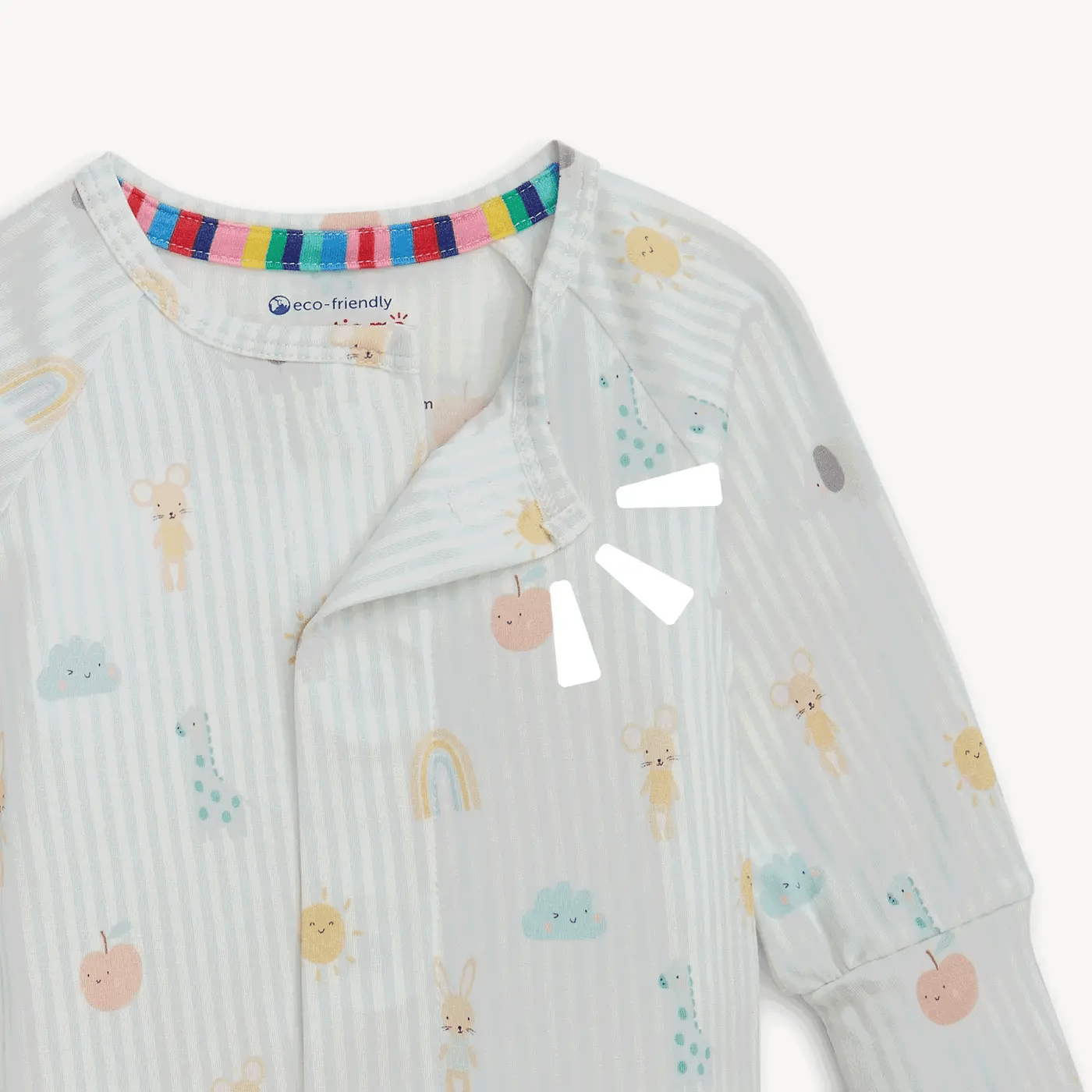 LULLABY SKY BL MODAL MAGNETIC FOOTIE