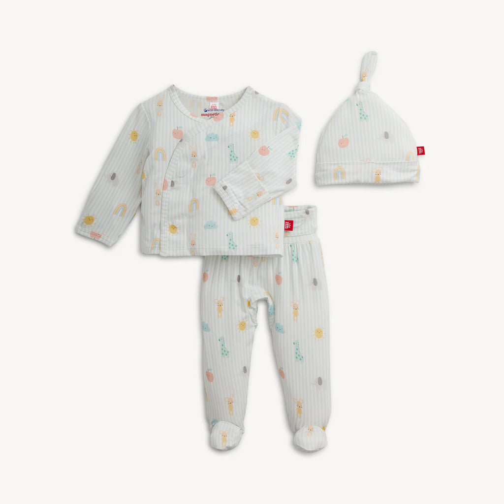 LULLABY SKY BL MODAL MAGNETIC KIMONO SET