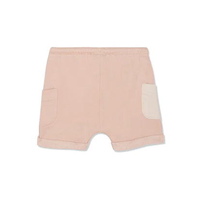 BABY POCKET SHORT MISTY ROSE