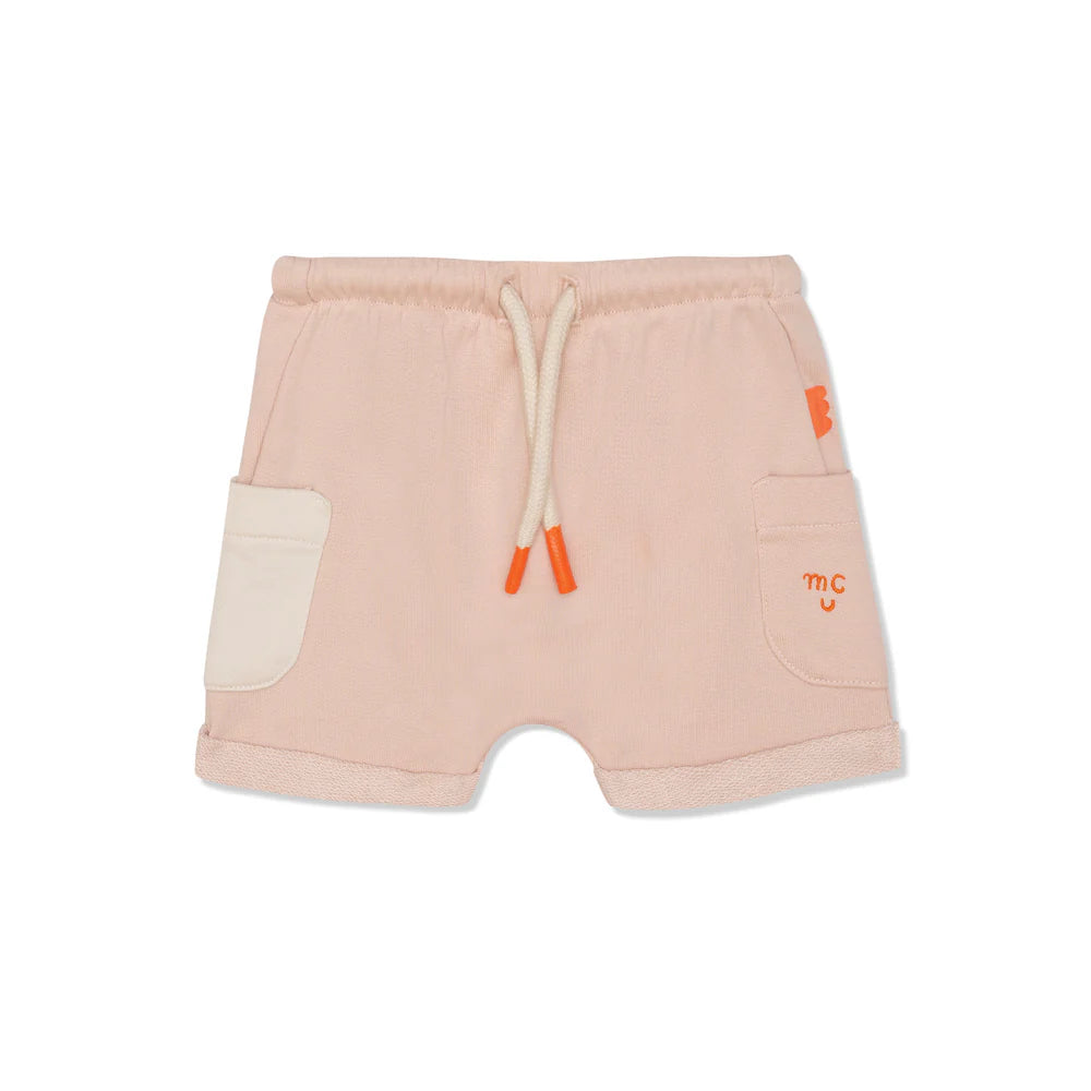 BABY POCKET SHORT MISTY ROSE