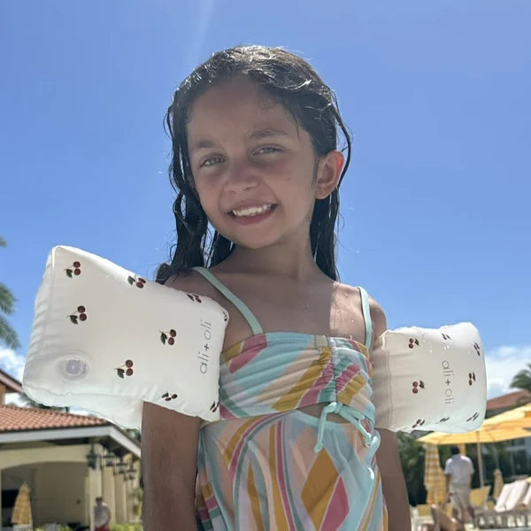 Swim Arm Band Wings Inflatable Float (Cherry)