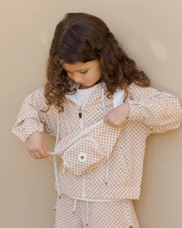 Fanny Pack | Clay Micro Check