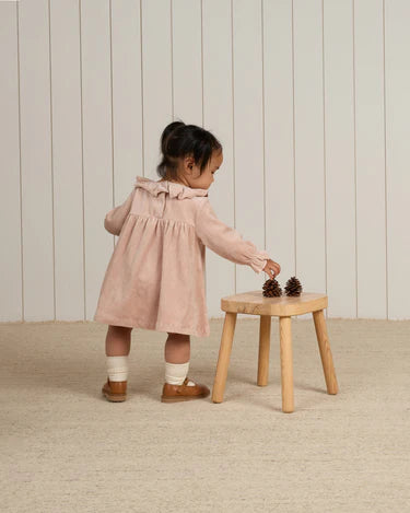 VELOUR BABY DRESS || BLUSH