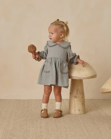 Marisol Dress || Steel Blue