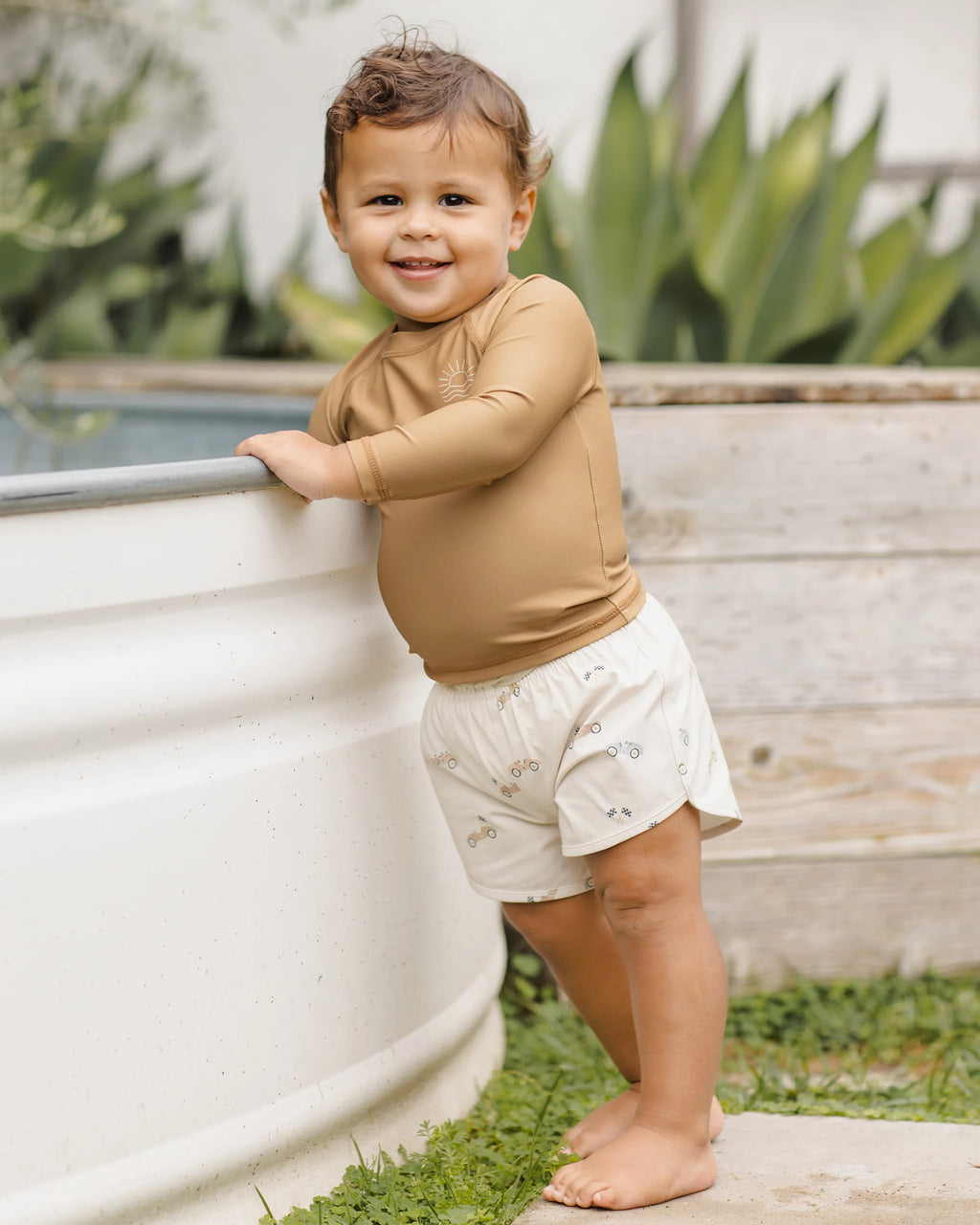 BOYS SWIM SHORT || RACE CAR