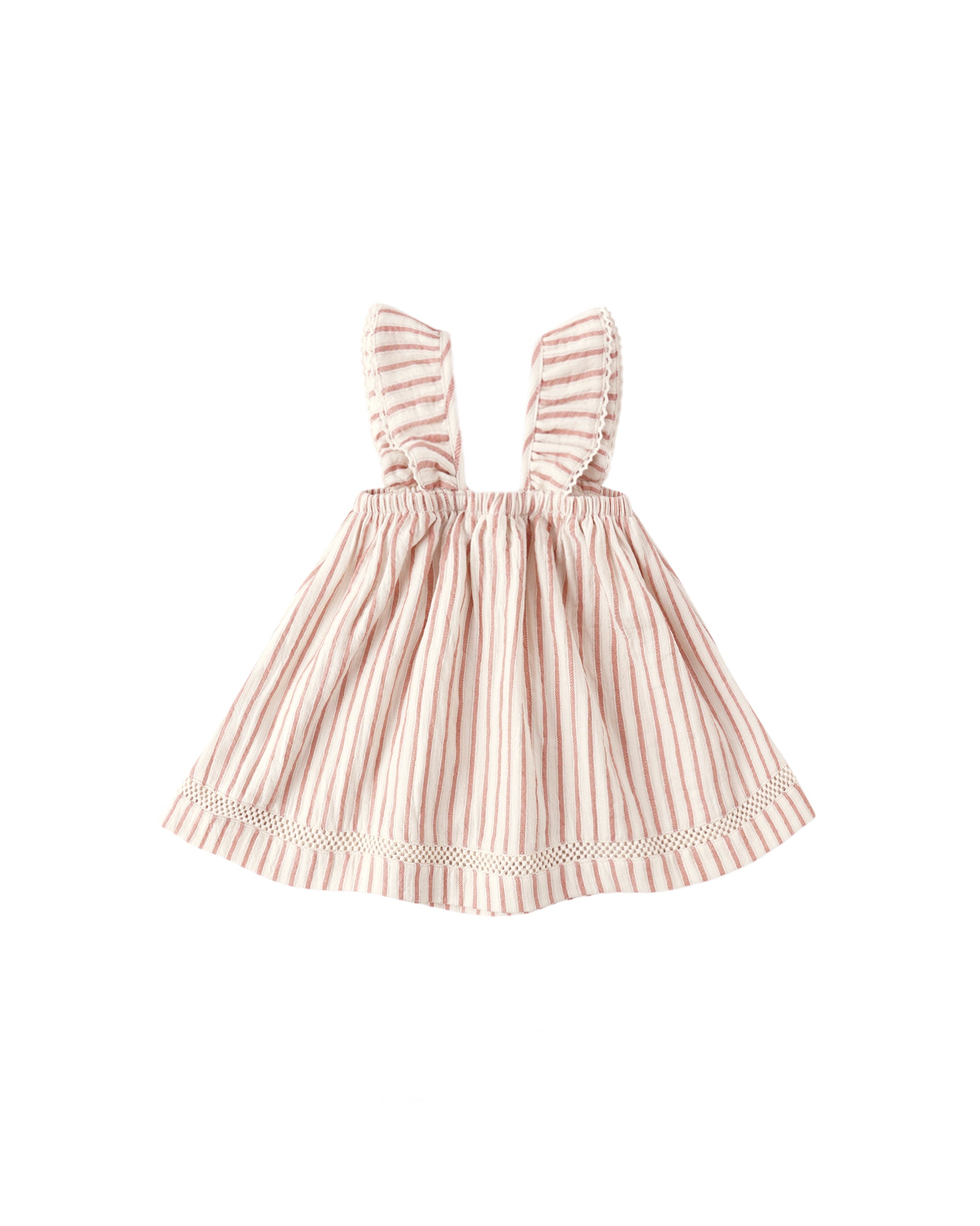 RUFFLE TANK DRESS || VINTAGE STRIPE