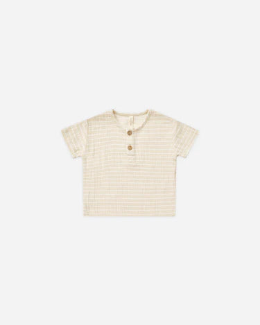 Henry Top Lemon Stripe + Utility Short Natural Set