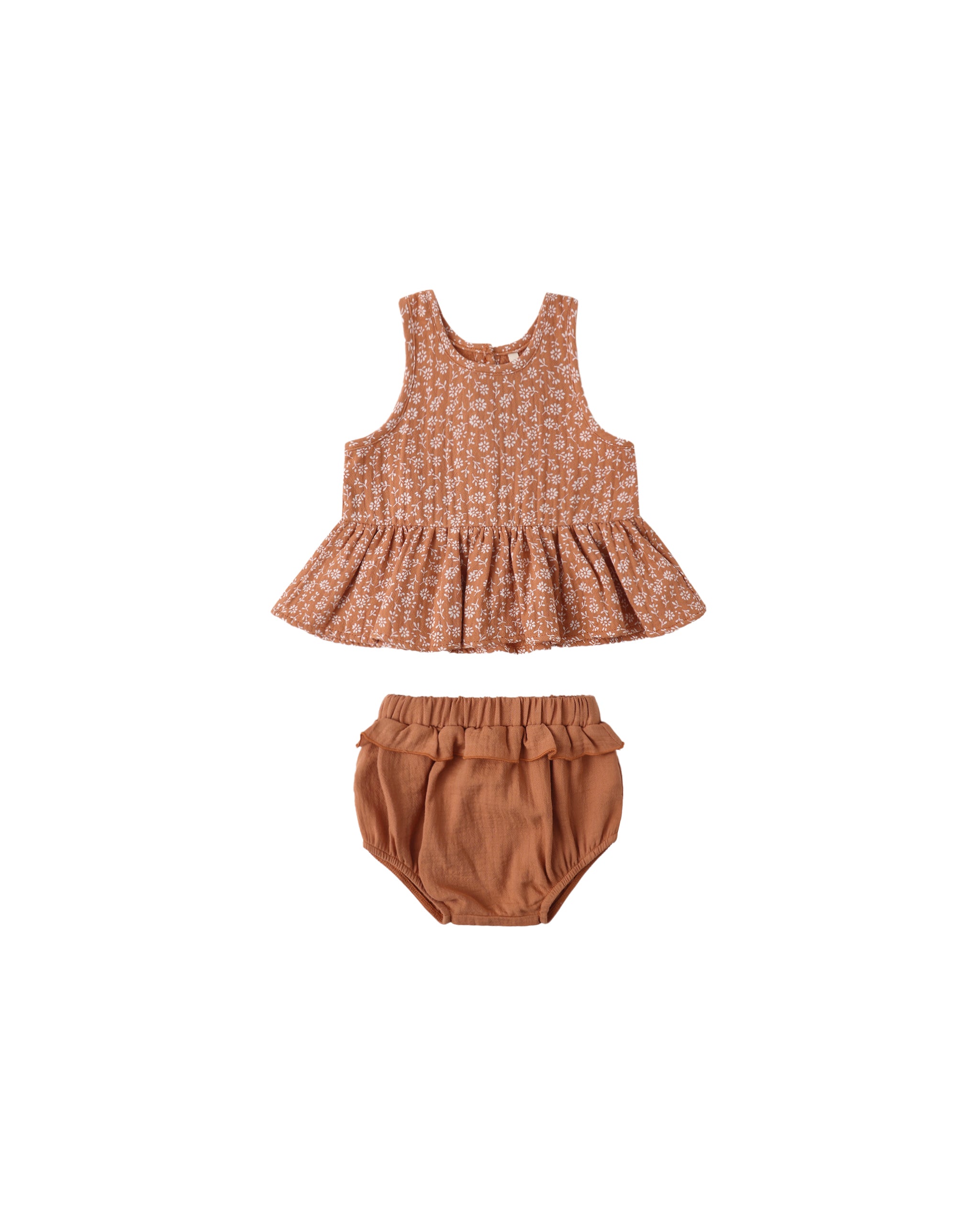 SLEEVELESS PEPLUM SET || POPPY FLORAL