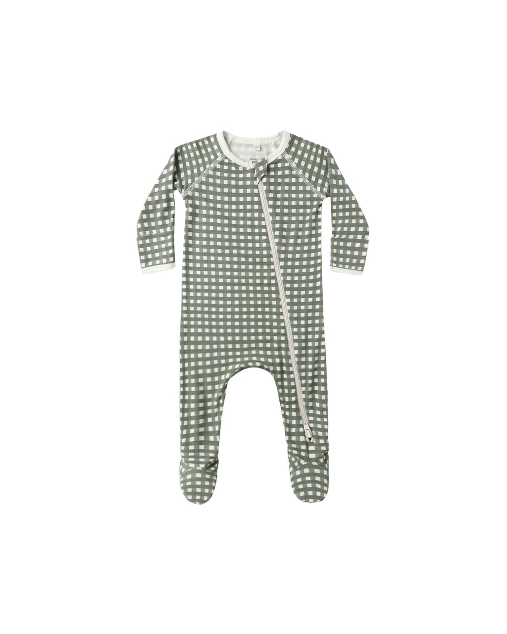 Bamboo Footie with Zipper || Forest Control
