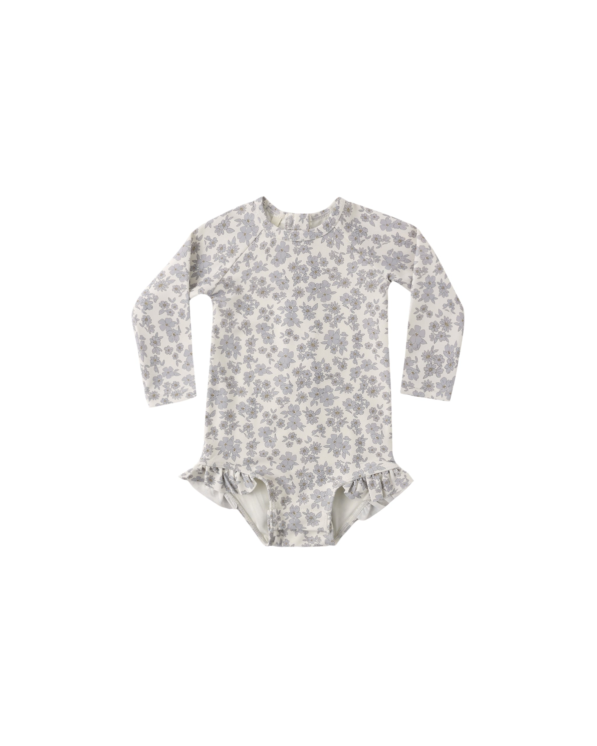 OLIVIA RASHGUARD ONE-PIECE || BLUE FLORAL