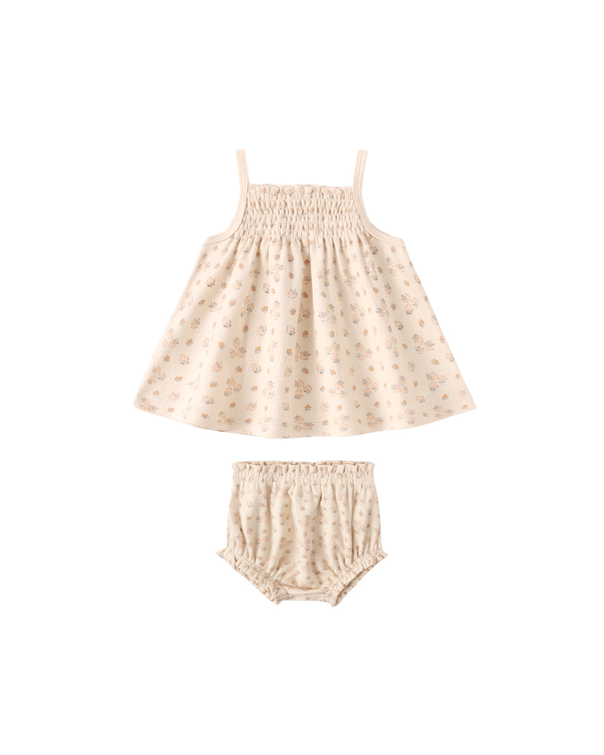 SMOCKED TANK + BLOOMER SET || STRAWBERRIES