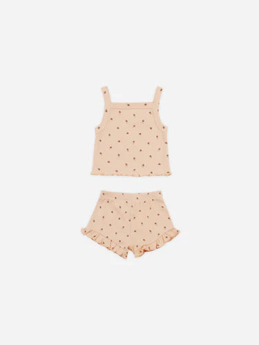 Evie Tank + Shortie Set || Strawberries