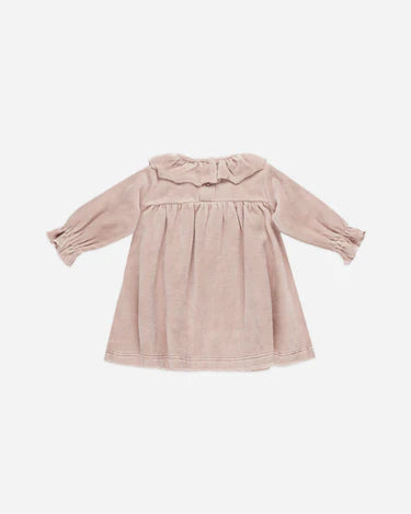 VELOUR BABY DRESS || BLUSH