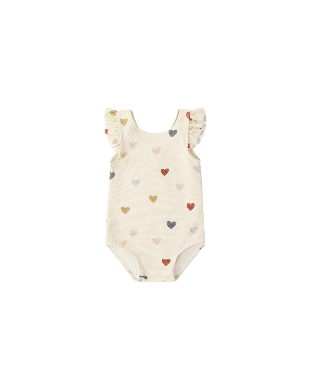 SCOOP BACK ONE-PIECE SWIMSUIT || CONFETTI HEARTS