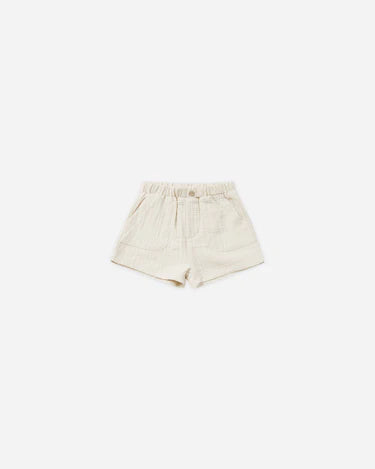 Henry Top Lemon Stripe + Utility Short Natural Set