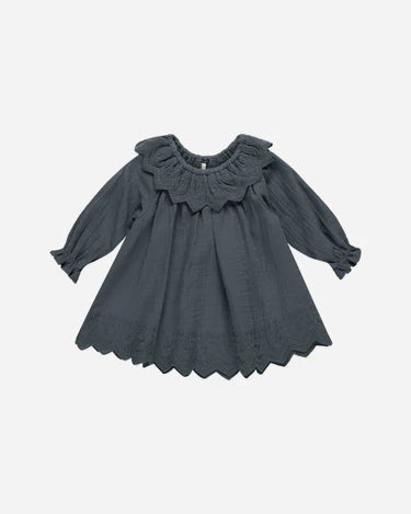 Long Sleeve Isla Dress || Indigo