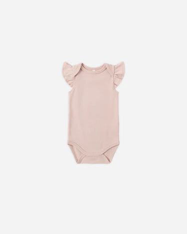 FLUTTER SLEEVE BODYSUIT || BLUSH GATHERED BLOOMER || DITSY