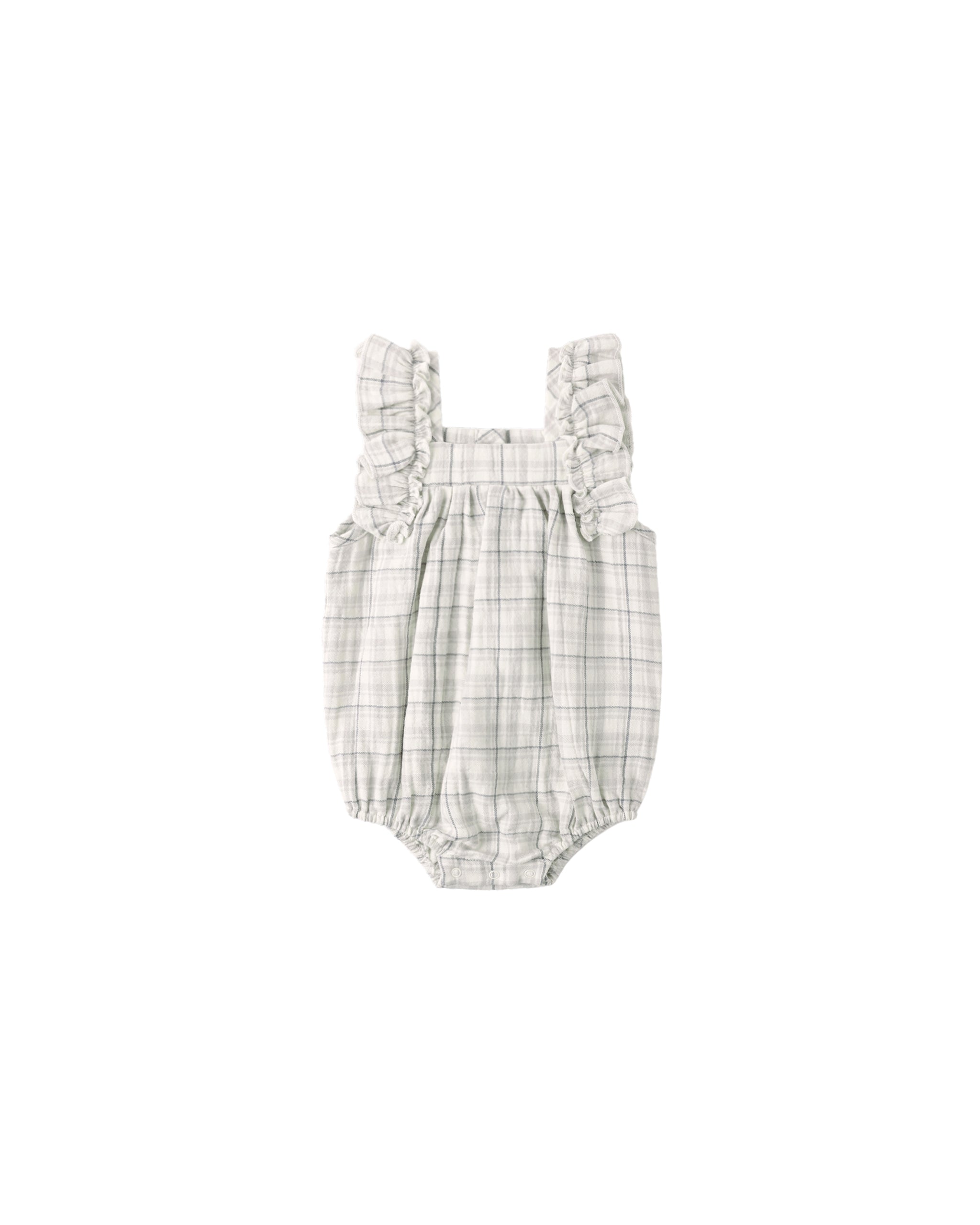 MAYA ROMPER || BLUE PLAID