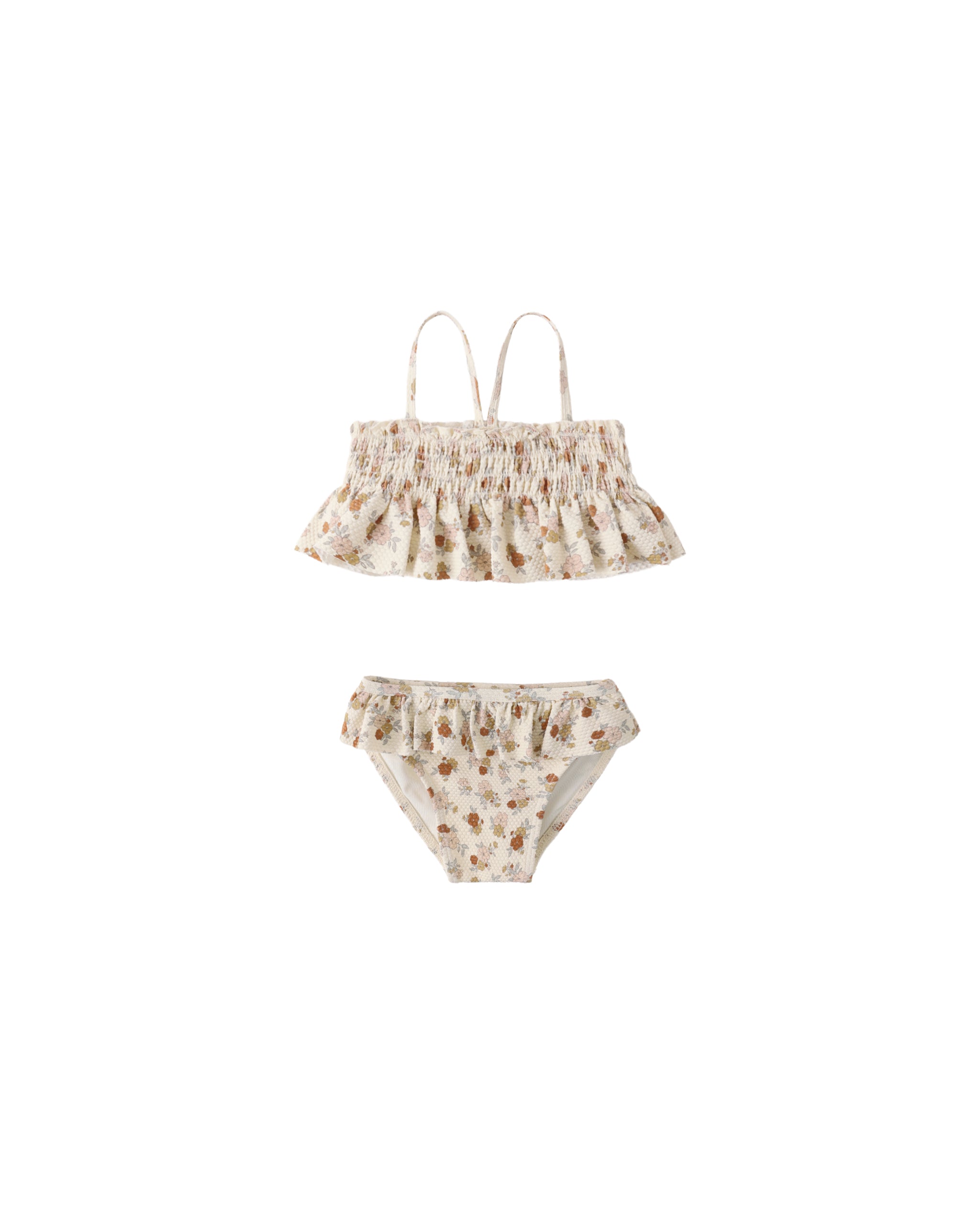 SMOCKED RUFFLE BIKINI || BLOOM