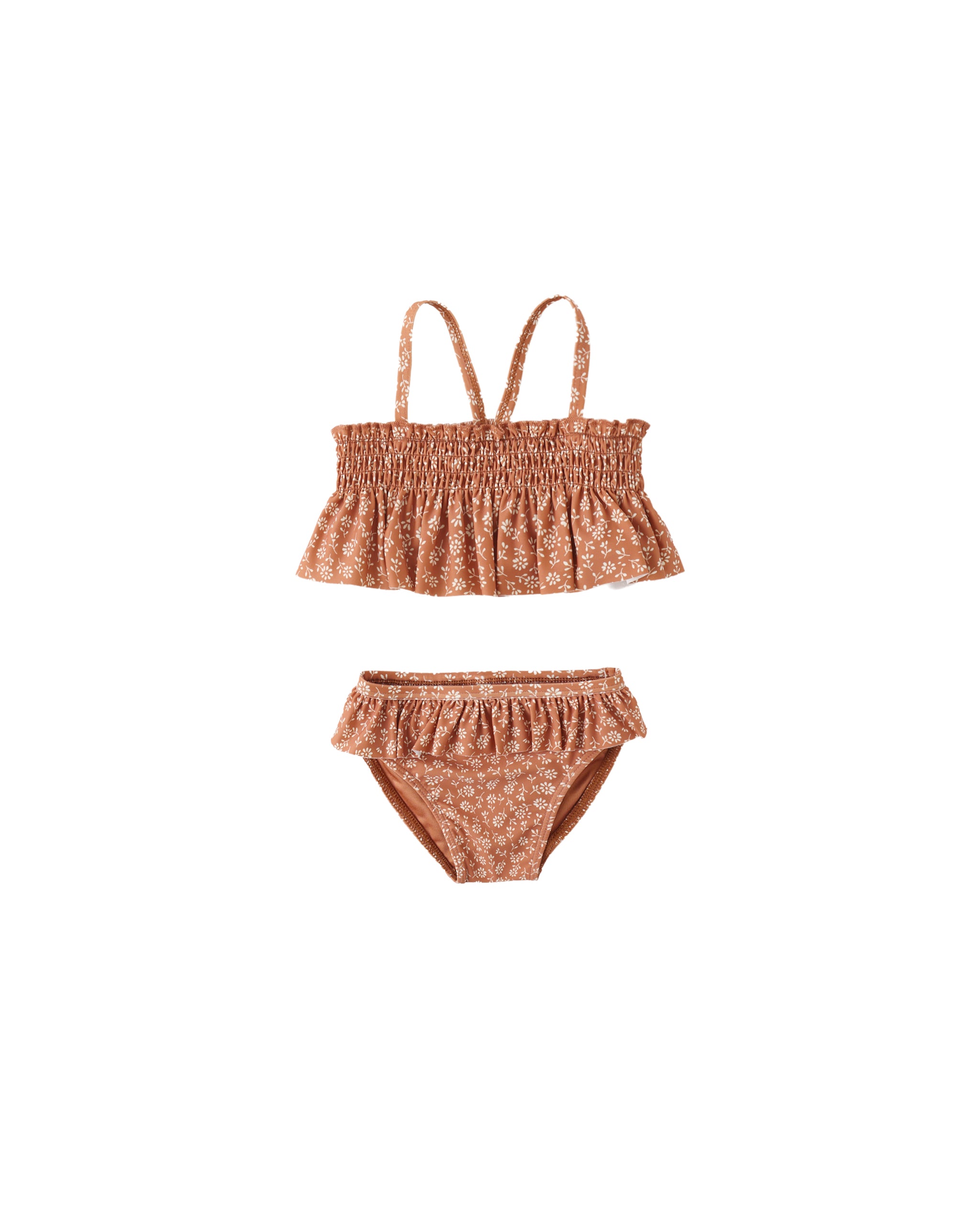 SMOCKED RUFFLE BIKINI || POPPY FLORAL