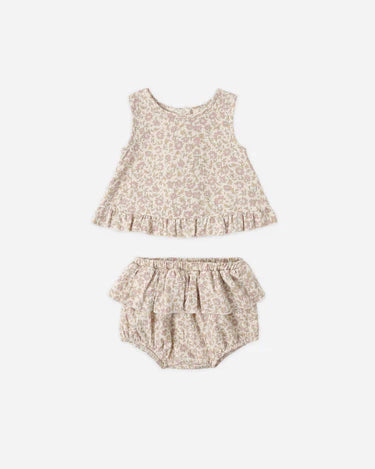 RUFFLED TULIP TOP + BLOOMER SET || DAHLIA