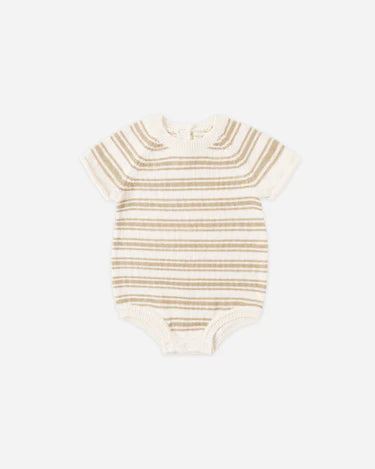 ROWAN ROMPER || BUTTERSCOTCH STRIPE
