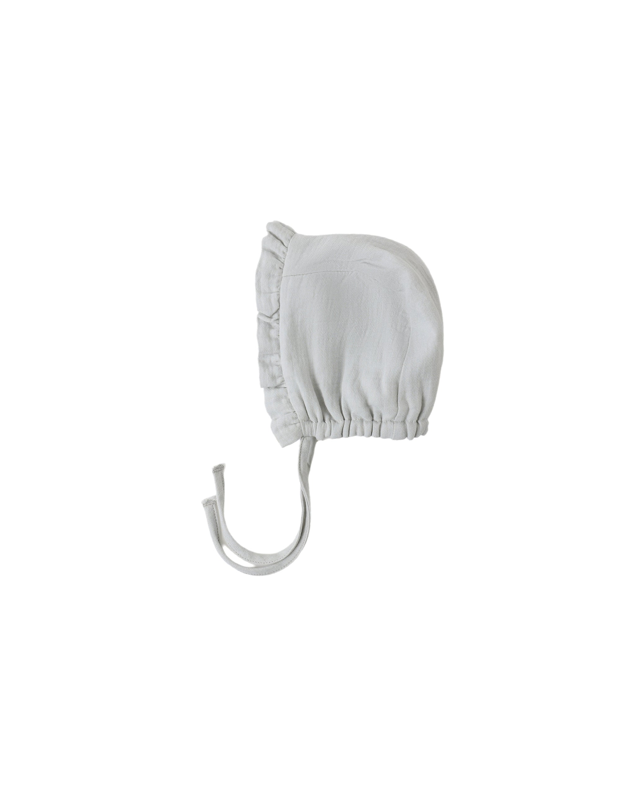 WOVEN RUFFLE BONNET || SKY