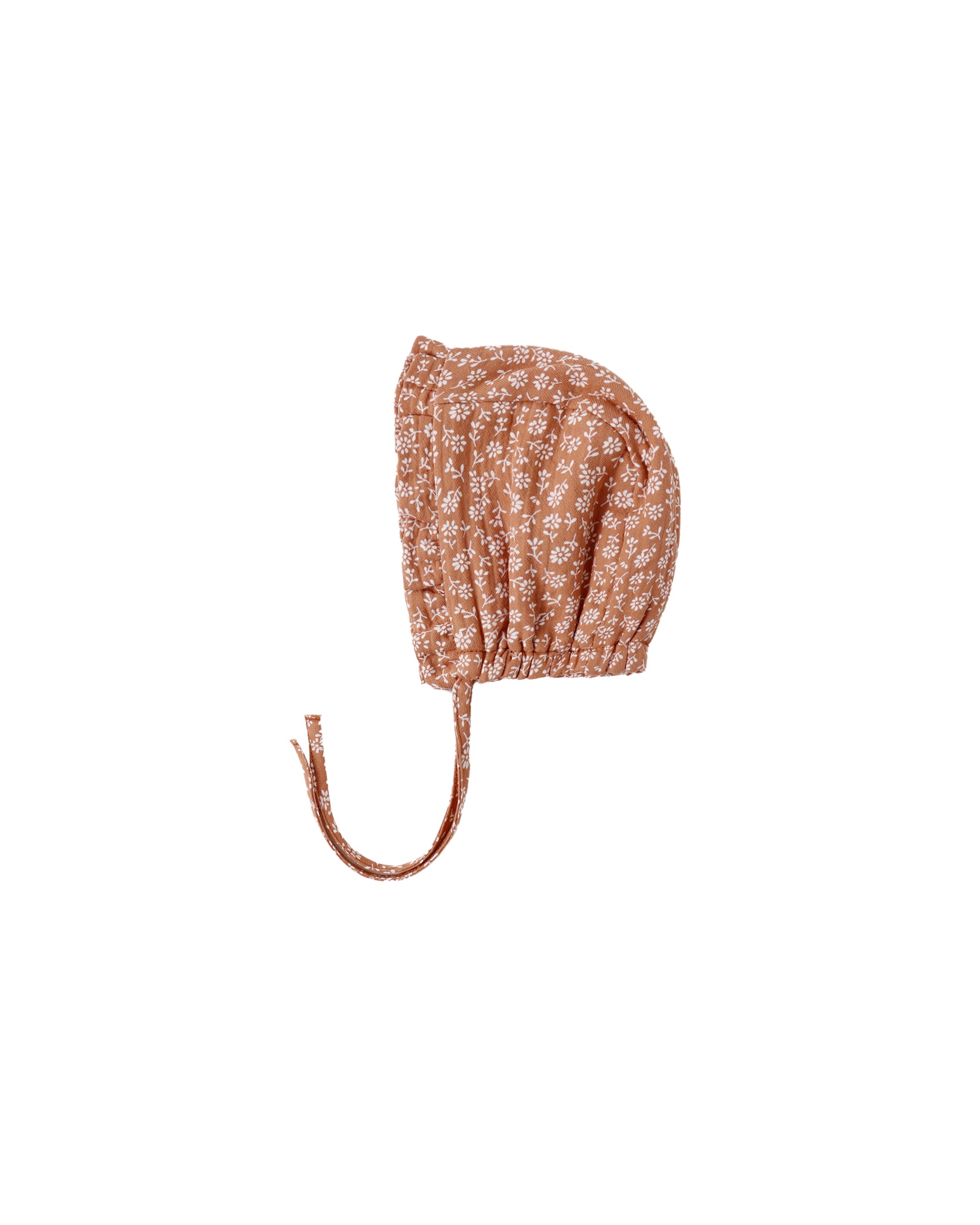 WOVEN RUFFLE BONNET || POPPY FLORAL