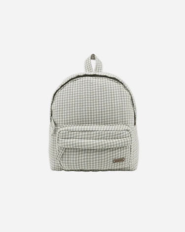 MINI BACKPACK || SAGE GINGHAM