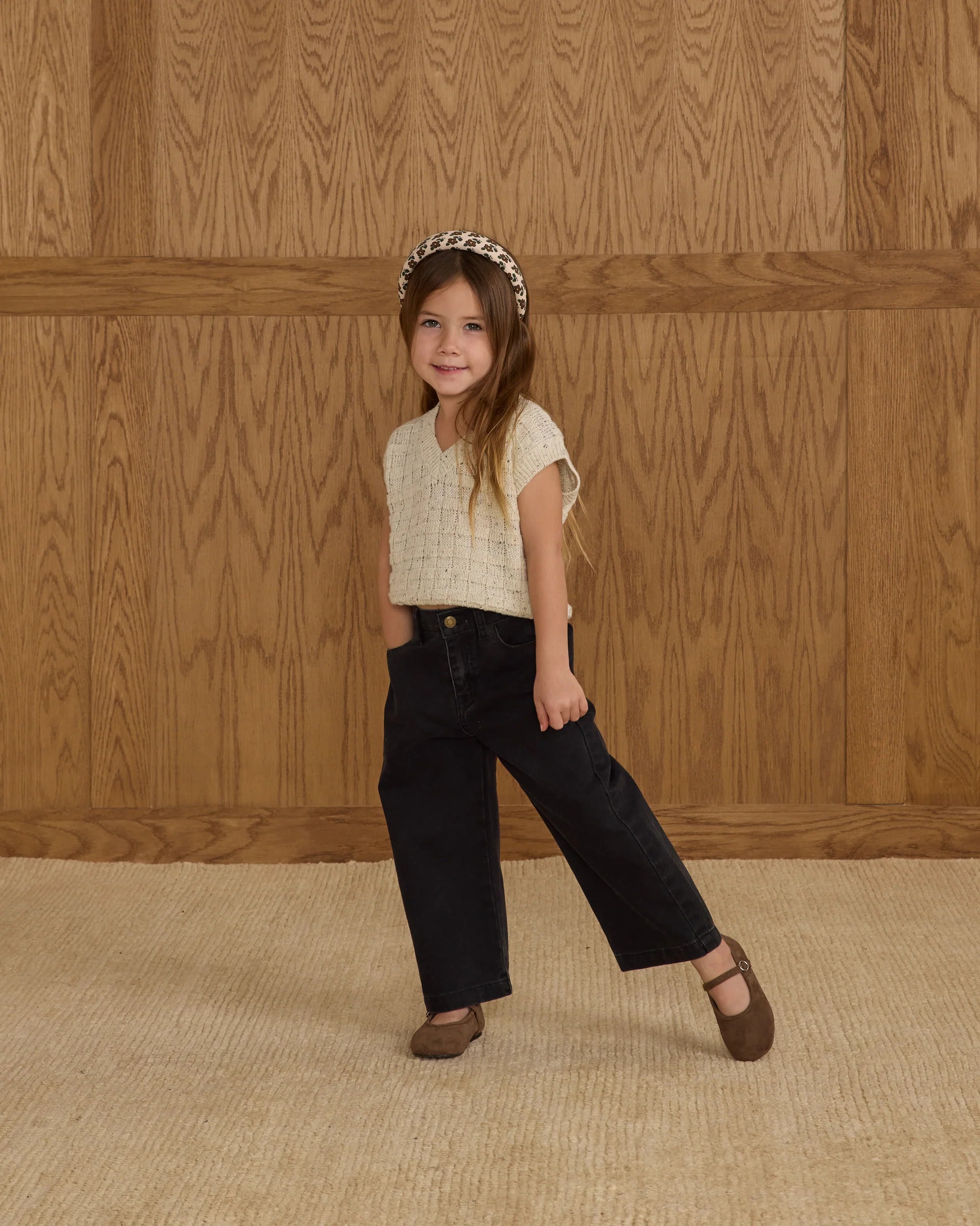 Straight Leg Pant || Washed Black