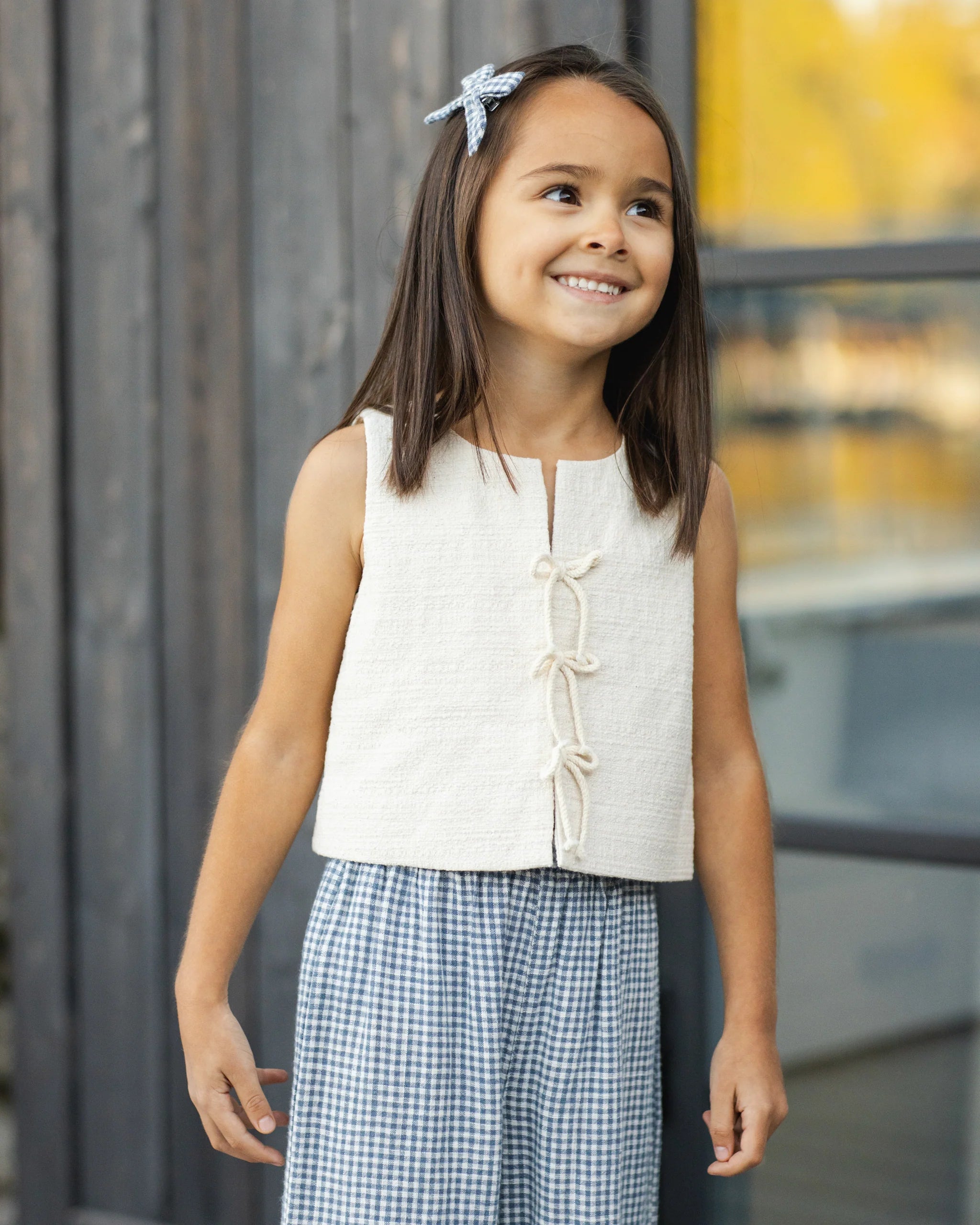 BOWS, SET OF 2 || MARINE GINGHAM