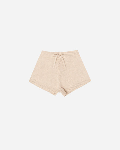 Knit shorts || heathered shell