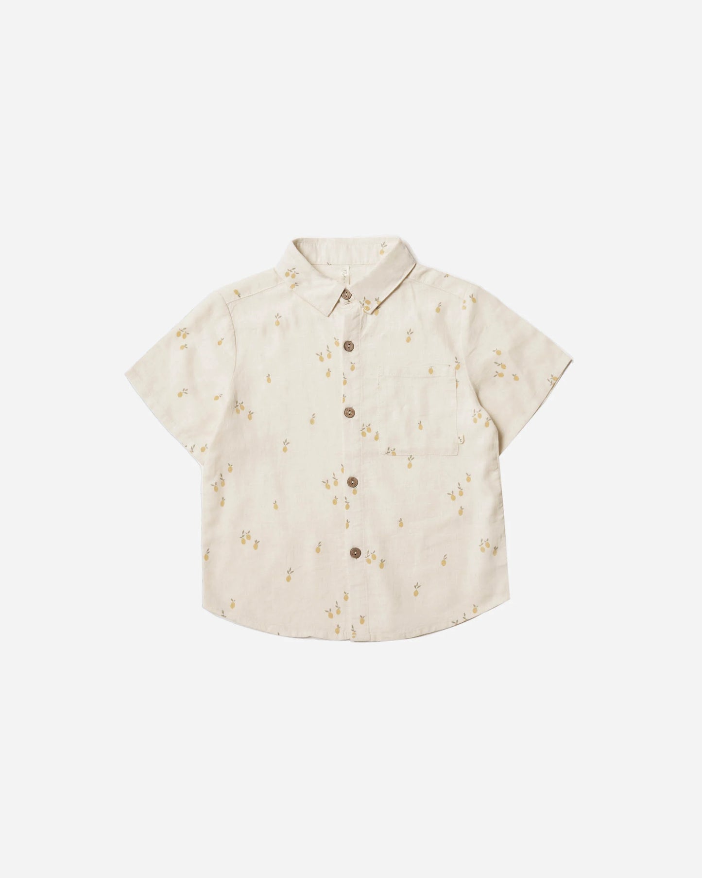 Collared short sleeve shirt || lemons