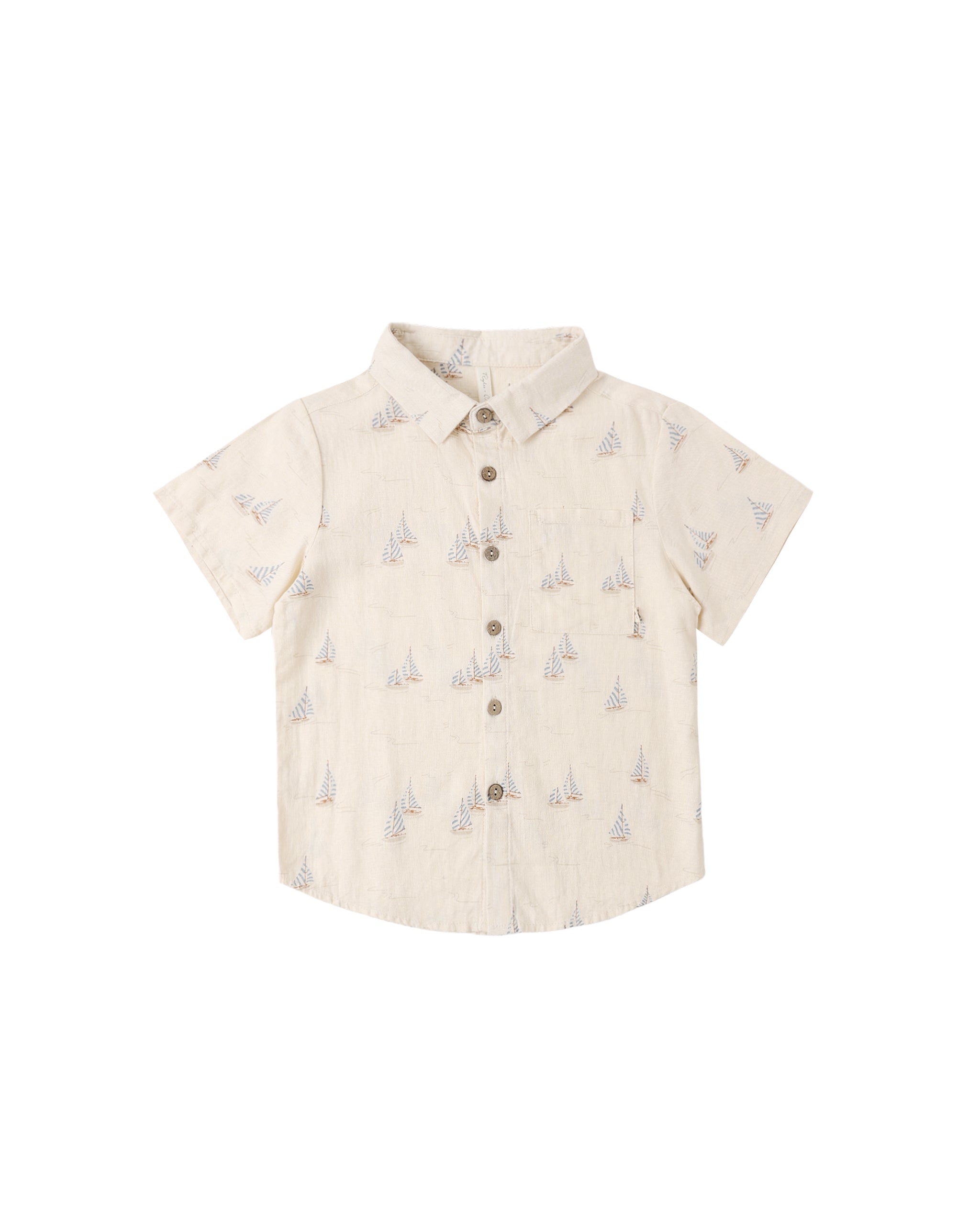 COLLARED SHORT SLEEVE SHIRT SAIL