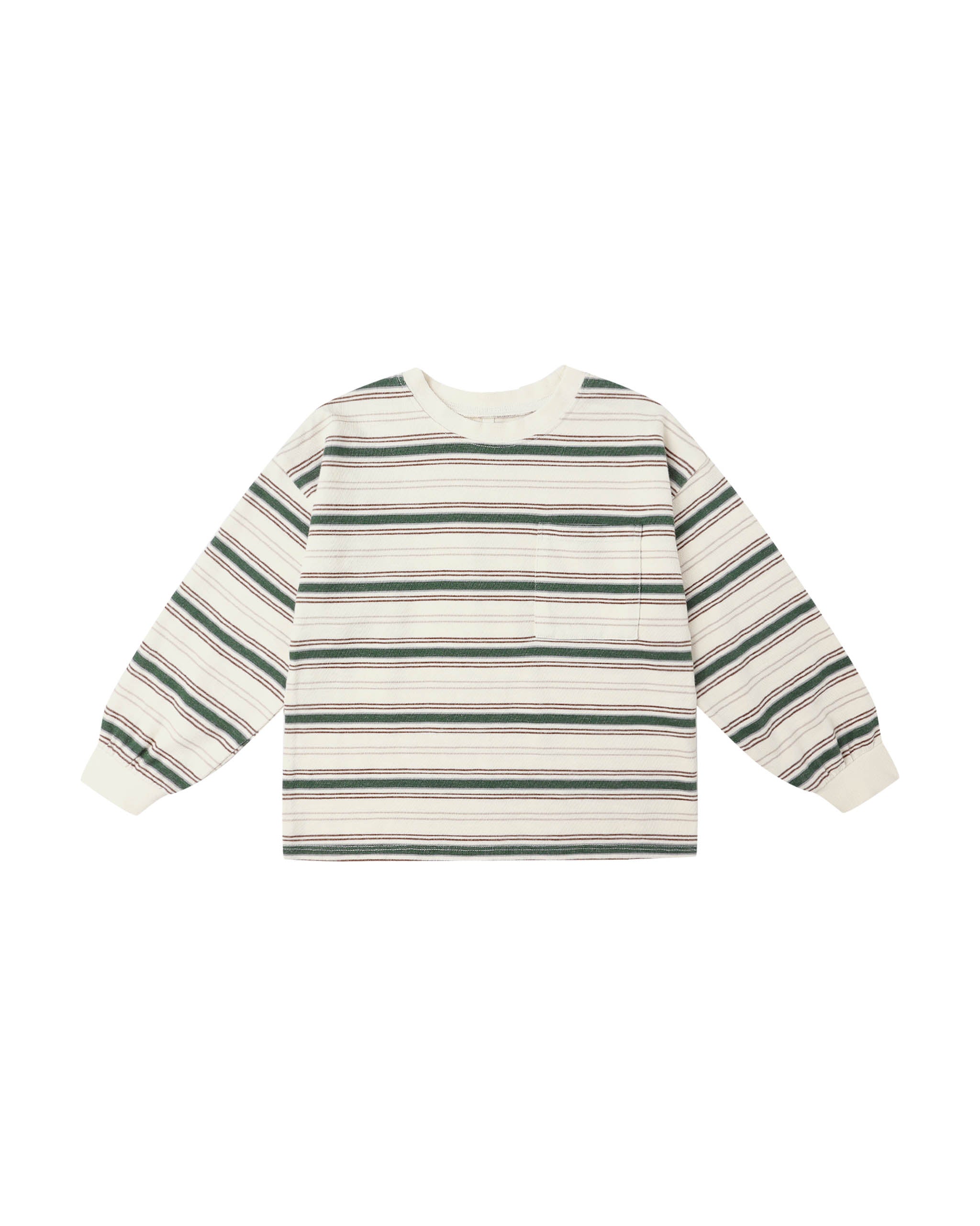 Relaxed Long Sleeve Tee || Retro Stripe