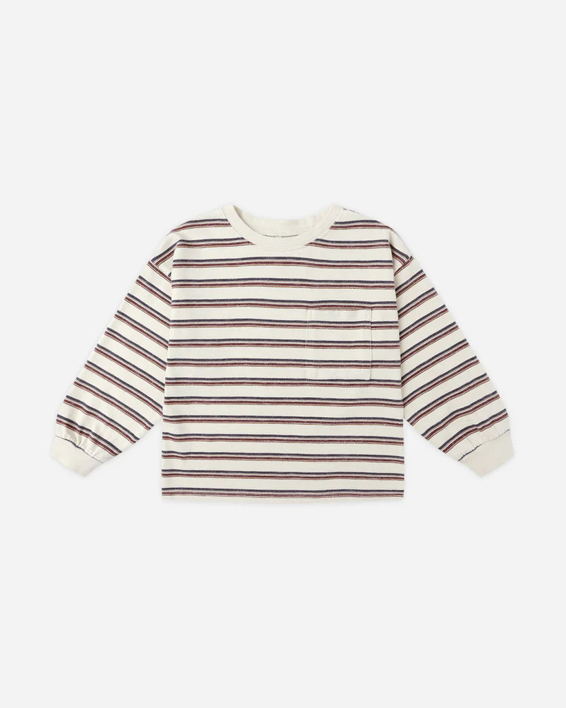 Relaxed Long Sleeve Tee - Vintage Stripe