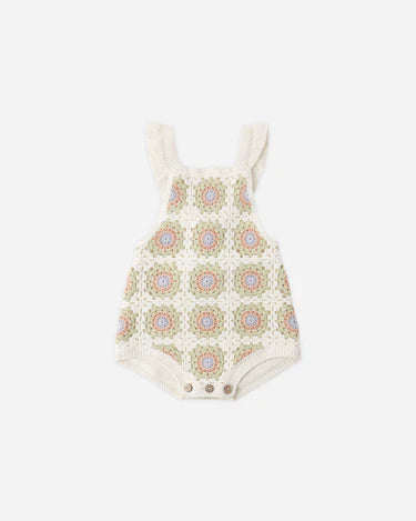 CROCHET ROMPER || CITRON DAISY CHECK