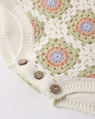 CROCHET ROMPER || CITRON DAISY CHECK