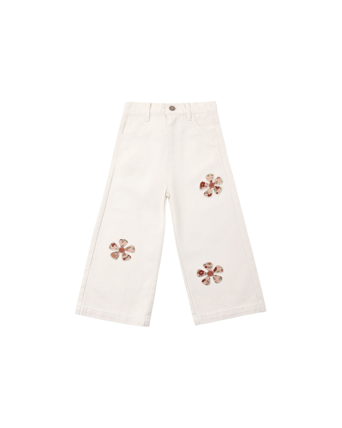 Straight Leg Pant Daisy Patches