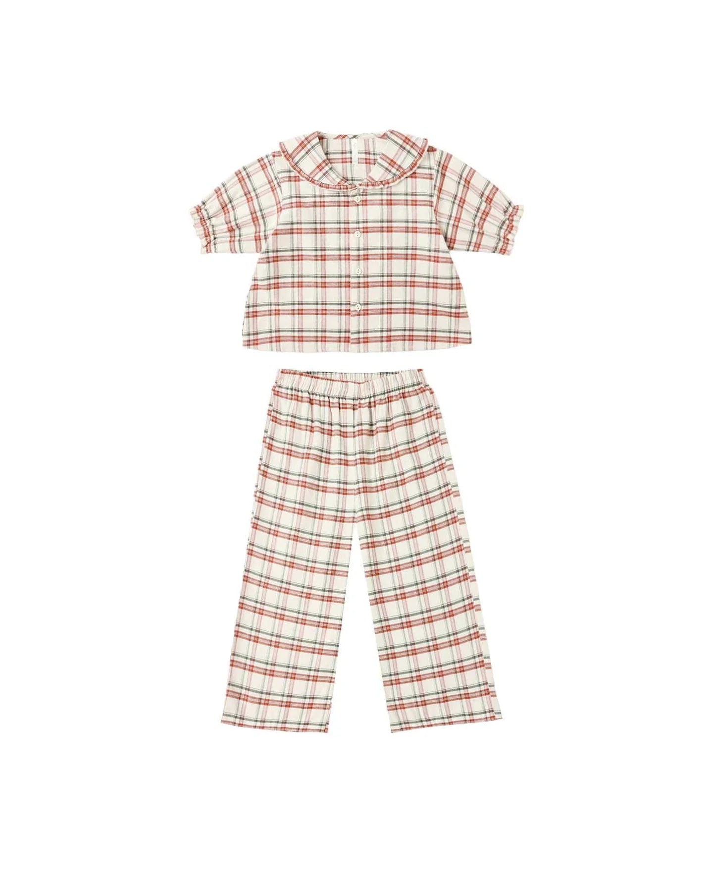 Ruffle Pajamas || Holiday Flannel
